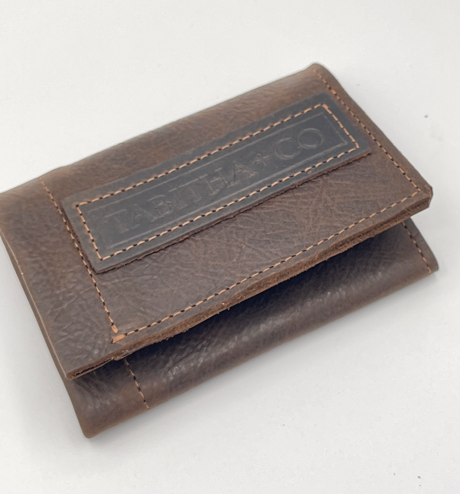 TABITHA+CO™ - Tri-Fold Leather Wallet - Handmade To Order